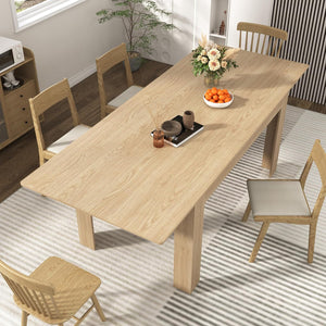 Extendable Dining Table for 6–12 People | Engineered Wood | Walnut & Oak
