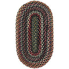 Oval Braided Wool Area Rug 11'4" x 14'4"