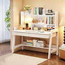 Kids Study Desk with Bookshelf and Two Drawers
