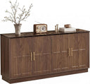 66.5" Wood Sideboard Buffet Cabinet with Arched Doors