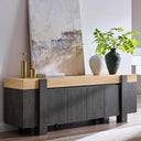 70" Farmhouse TV Stand with Storage Cabinet