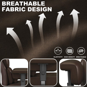 Big & Tall High-Back Executive Office Chair with Footrest