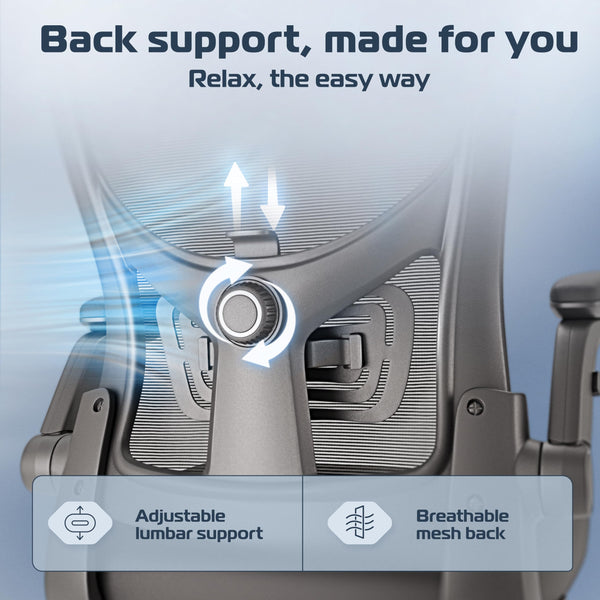 Ergonomic Mesh Office Chair with Lumbar Support