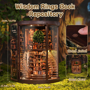 Book Nook Kit with LED Light – Wisdom Rings