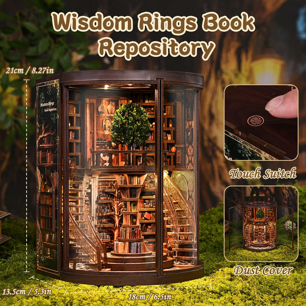Book Nook Kit with LED Light – Wisdom Rings