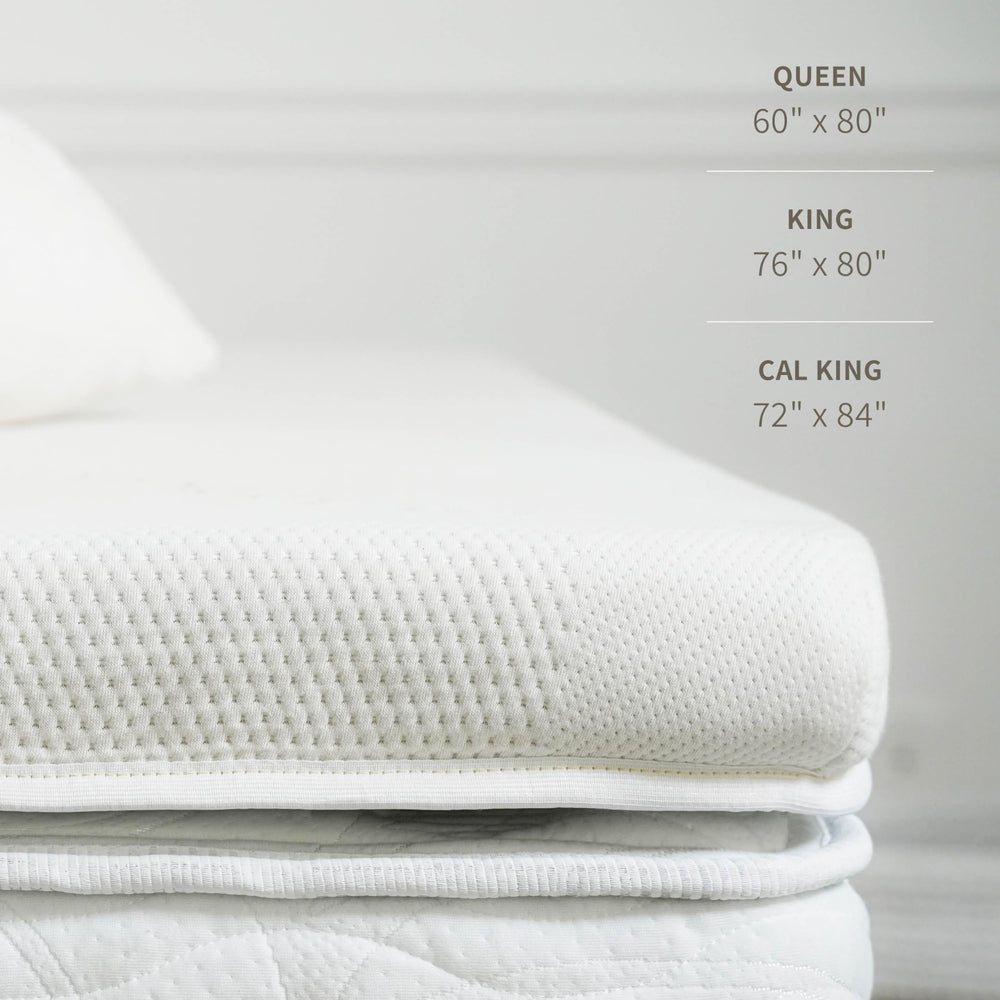 3-Inch Graphite Memory Foam Mattress Topper | Cooling, CertiPUR-US