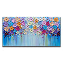 3D Floral Hand-Painted Canvas Wall Art