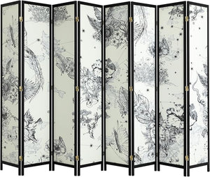 6-Panel Folding Room Divider
