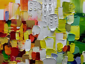Abstract City Canvas Wall Art – 24x36 Inch