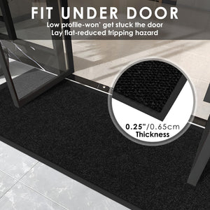 4x6 Heavy Duty Indoor Outdoor Doormat with Non-Slip Rubber Backing