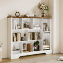 10-Cube Open Bookcase with Base – 3-Tier Storage Organizer