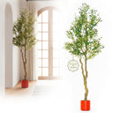 6ft Artificial Olive Tree with Weighted Pot