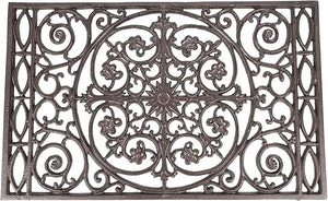 Cast Iron Decorative Doormat – Heavy Duty Outdoor Entrance Mat