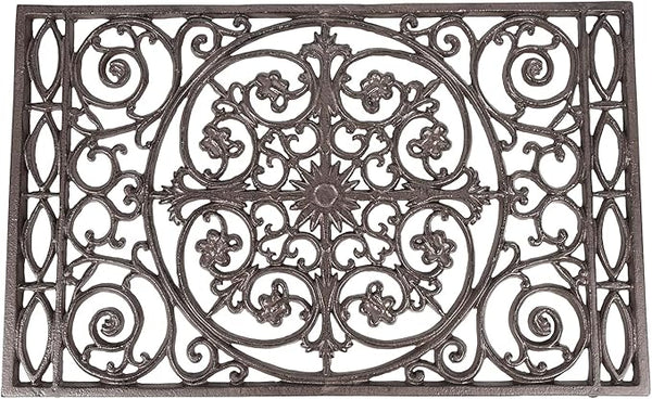 Cast Iron Decorative Doormat – Heavy Duty Outdoor Entrance Mat
