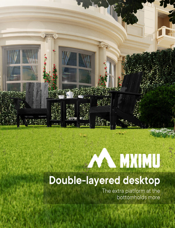 Outdoor Adirondack Side Table – Single & Double Tier