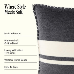 Highrise Throw Pillow 21" x 21" - Slate
