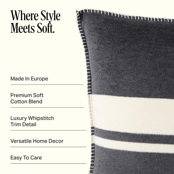 Highrise Throw Pillow 21" x 21" - Slate