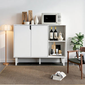 Buffet Cabinet with 2 Doors & 2 Shelves