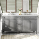 60-Inch Double Sink Bathroom Vanity with Storage Drawers