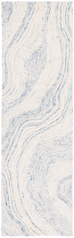 Runner Rug 2'3" x 14' – Mid-Century Modern Abstract Wool