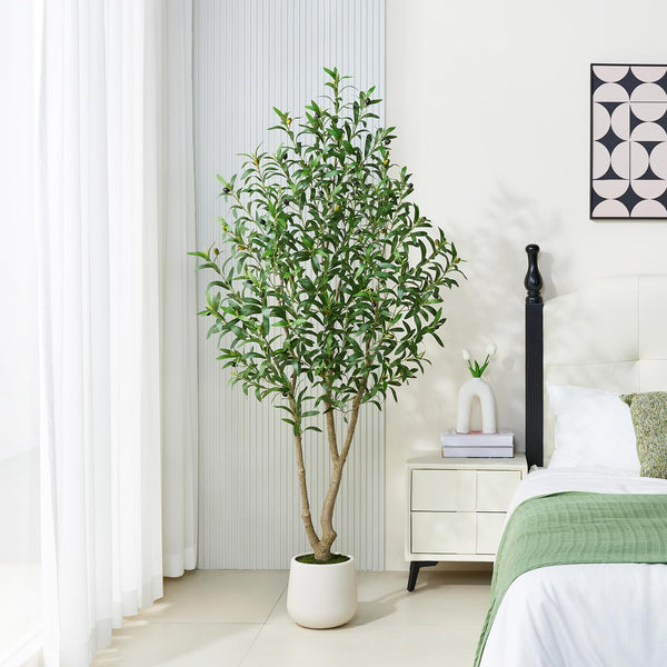 Artificial Olive Tree – Potted Faux Indoor Plant