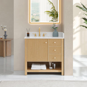 Bathroom Vanity with Ceramic Countertop