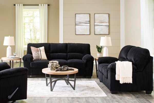 Contemporary Corduroy Sofa – 3-Seat Living Room Couch