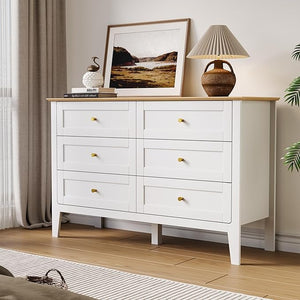 6-Drawer Dresser with TV Stand, 47" Wide