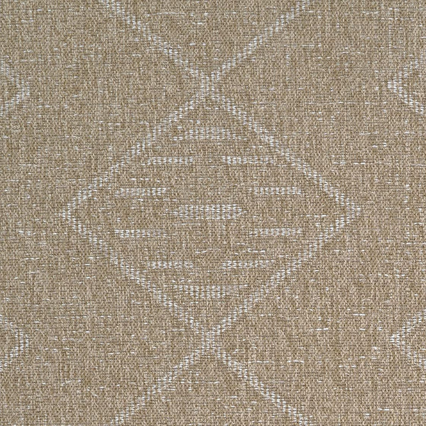 Indoor Outdoor Flatwoven Area Rug – Tribal Diamond Pattern with Fringe