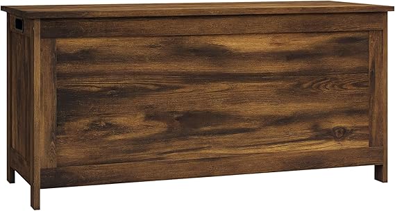 Storage Bench with Safety Hinges & Cut-Out Handles