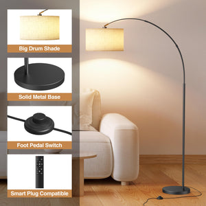 Modern Floor Lamp with Remote Control
