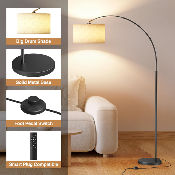Modern Floor Lamp with Remote Control