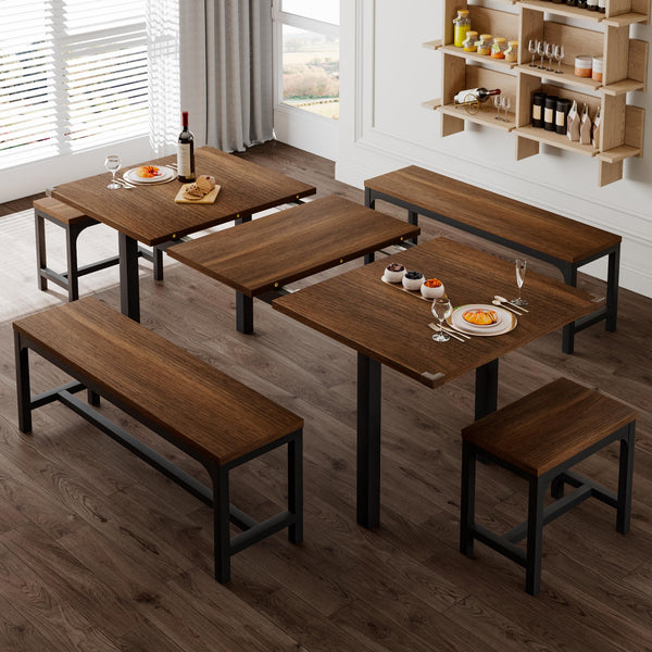 5-Piece Extendable Dining Table Set