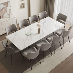 Extendable Sintered Stone Dining Table 62.9" to 94.4"
