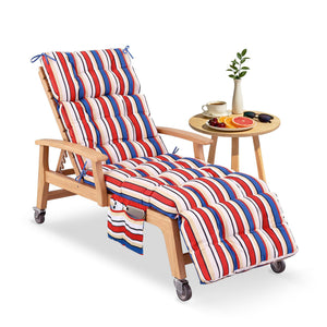 Outdoor Chaise Lounge Chair Cushion with Ties