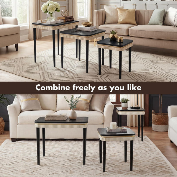 Mid-Century Modern Nesting Tables Set of 3