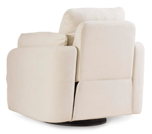 Swivel Glider Rocker Recliner with Hidden Storage – Beige