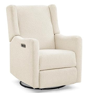 Power Recliner Swivel Glider with USB Charging – Stain-Resistant Fabric