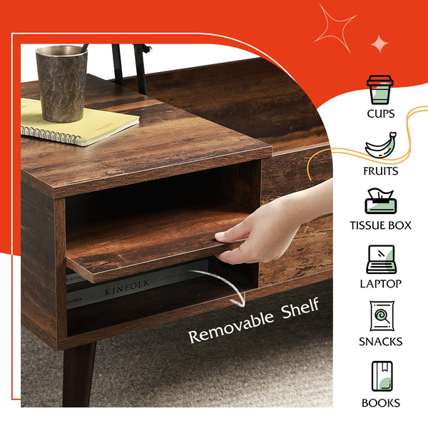 Lift Top Coffee Table with Storage
