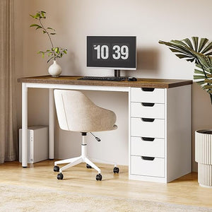 47-Inch Computer Desk with 5 Drawers