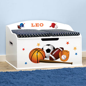Kids Personalized Toy Box with Soft-Close Lid