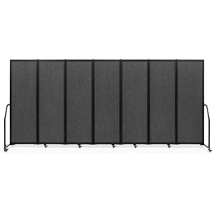 7-Panel Foldable Room Divider Privacy Screen with Wheels