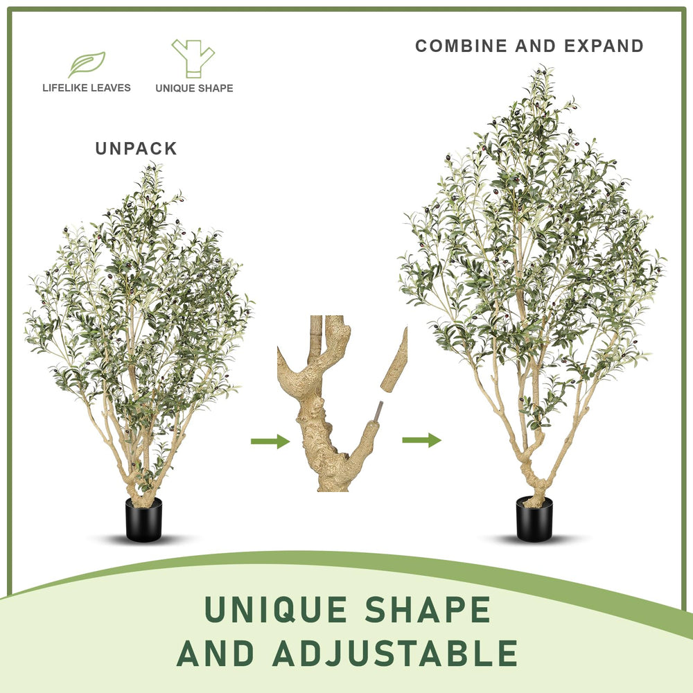 Artificial Olive Tree with Lifelike Fruits