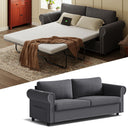Queen Pull Out Sofa Bed with Memory Foam Mattress