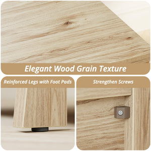 Farmhouse Nightstand with Charging Station