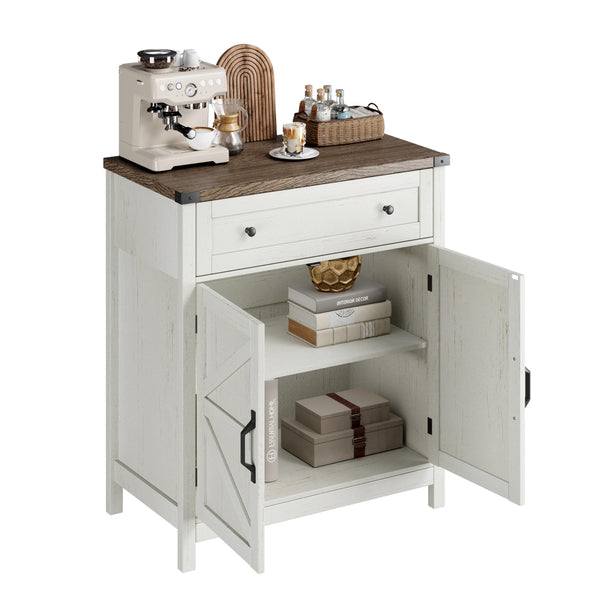Farmhouse Buffet Sideboard Cabinet with Drawer