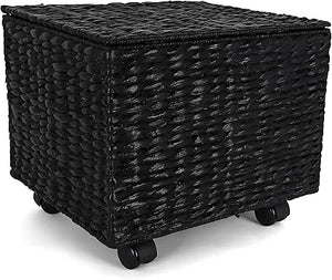 Seagrass Rolling File Cabinet with Wheels