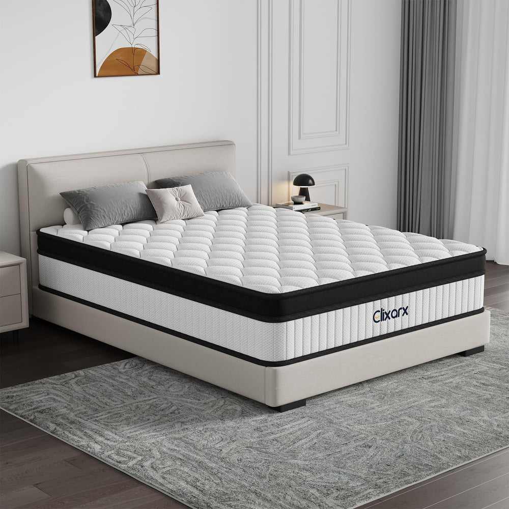 12-Inch Hybrid Queen Mattress – Medium Firm, 7-Zone Support