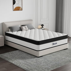 12-Inch Hybrid Queen Mattress – Medium Firm, 7-Zone Support