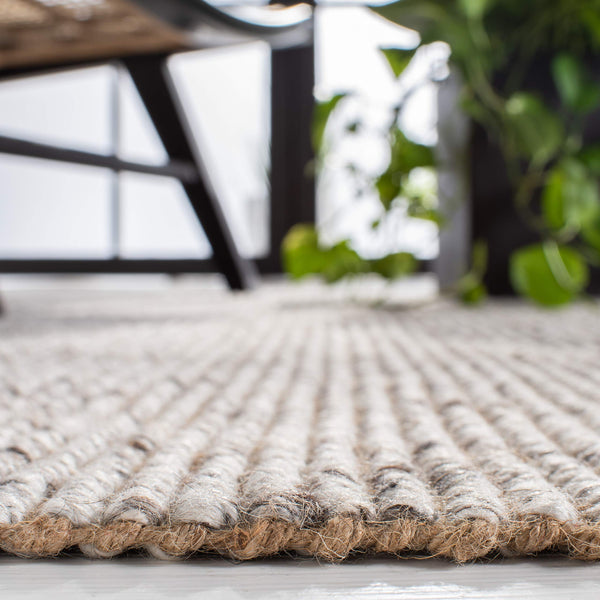 Handmade Jute & Polyester Runner Rug 2'3" x 10' – Fringe Boho Area Rug
